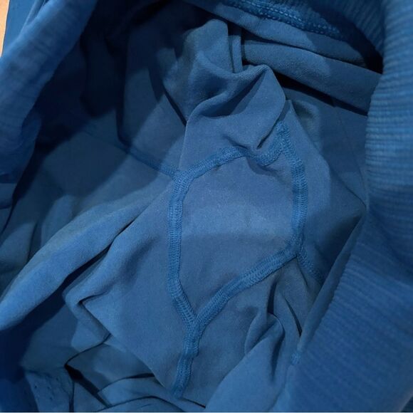 NWT free people movement good karma long sleeve cut out royal blue onesie - Picture 9 of 9